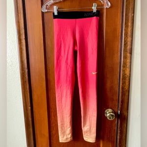 Nike pro hyperwarm ombré pants XS
